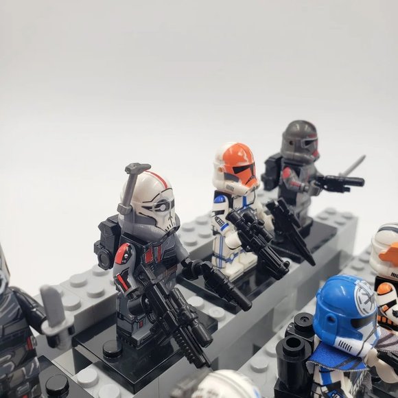 8 Star Wars The Bad Batch Custom Minifigures, Mini Figures - Picture 9 of 10
